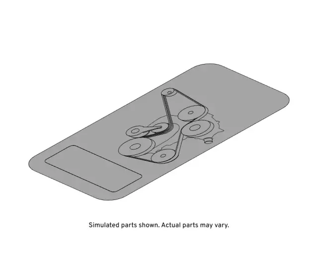 24507820 - : Accessory Belt Routing Label for GM Image