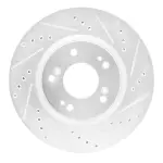 63172037R - : DFC Brake Rotor - Drilled and Slotted - Silver for DYNAMIC FRICTION Image