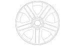 212401090280 - Suspension: Wheel for Mercedes-Benz: E 350, E 400, E 550, E 63 AMG&amp;reg; Image image