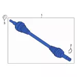 L1MZ4K139C - : Drive Axle - Driver's Side (LH) for Ford: Explorer, Police Interceptor Utility | Lincoln: Aviator Image