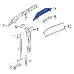 CK4Z6127947C - : Roof Side Rail Reinforcement for Ford Image