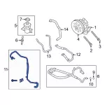 BL3Z3A713H - Steering: Upper Return Hose for Ford: F-150 Image
