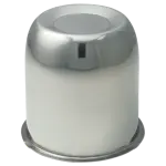 HC200SS - : Push Thru Hub Cover Closed End 3.195" Wheel Bore Polished Stainless Bulk for Gorilla Automotive Image