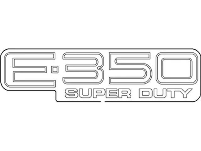 XC2Z1542528DA - Body: Emblem for Ford: E-350 Club Wagon, E-350 Econoline Club Wagon, E-350 Super Duty, Econoline Super Duty Image