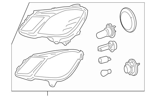 212820966164 - : Composite Headlamp - Right for Mercedes-Benz Image