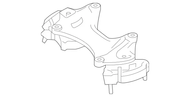 2902400600 - Engine Suspension: Transmission Bearing for Mercedes-Benz: AMG GT 43, AMG GT 53, C43 AMG, C63 AMG S E Performance, CLE53 AMG, CLS53 AMG, E53 AMG, GLC43 AMG, GLC63 AMG S E Performance, S63 AMG E Performance Image image