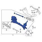 G1FZ3504AR - Steering: Rack And Pinion Assembly for Ford: Focus Image