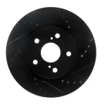 63376153R - : DFC Brake Rotor - Drilled and Slotted - Black for DYNAMIC FRICTION Image