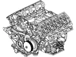 HC3Z6006C - Engine: Engine Complete Assembly for Ford: F-250 Super Duty, F-350 Super Duty Image