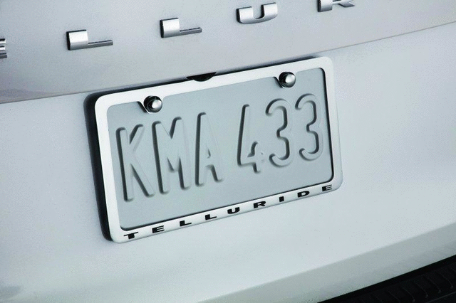 License Plate Frame - Chrome - Slimline - Kia (S9F39-AM001)