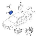 7E5Z18808A - Body: Rear Dr Speaker for Ford: Edge, F-250 Super Duty, F-350 Super Duty, F-450 Super Duty, Fusion | Lincoln: MKX, MKZ, Zephyr | Mercury: Milan Image