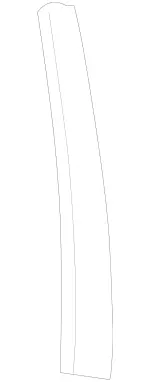 2206901287 - Rear Doors: Trim Molding for Mercedes-Benz: S430, S55 AMG Image