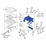 L1MZ9961710A - Body: Seat Frame for Ford: Explorer, Police Interceptor Utility | Lincoln: Aviator Image image
