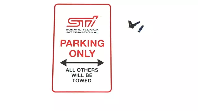 Parking Only Sign - Sti Logo - Subaru (SOA342L149)