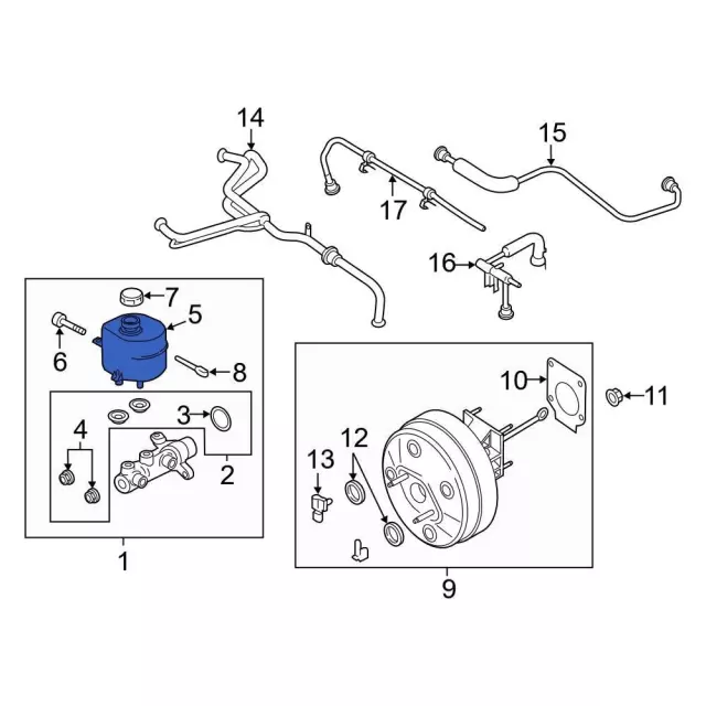 Reservoir Brake Fluid - Ford (HC3Z-2K478-E)