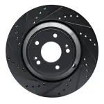 63303056L - : DFC Brake Rotor - Drilled and Slotted - Black for DYNAMIC FRICTION Image