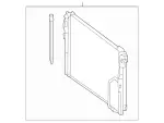995001254 - Radiator: Refrigerant Condenser for Mercedes-Benz Image