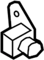 K85811GZ0A - Electrical: Ft Impact Sensor for INFINITI: G25, G37, Q40, Q60 Image