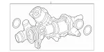 2742001000 - Cooling System: Water Pump for Mercedes-Benz: Metris Image