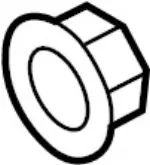 1225A8021 - Electrical: Alternator Nut for Infiniti Image