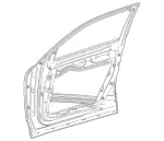 2477202803 - : Door Shell for Mercedes-Benz Image