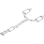 DA8Z5230A - : Muffler &amp; Pipe for Ford: Flex Image