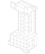 2045400150 - Electrical Equipment and Instruments: Fuse Box for Mercedes-Benz: C250, C300, C350, C63 AMG, E550, GLK250, GLK350 Image