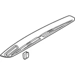 BT4Z78044E82AC - Body: Defroster Grille for Ford: Edge Image