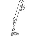 9A8Z74600A38AA - Electrical: Center Seat Belt for Ford: Flex | Lincoln: MKT Image