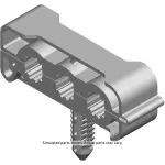 11548156 - : Brake Pressure Modulator Valve Pipe Clip for GM Image