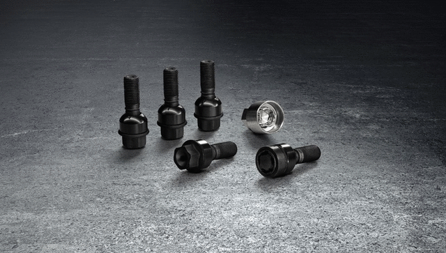 4460292 - Wheels: Anti-Theft Wheel Bolts - Black - With Spacers for Porsche: Cayenne Image