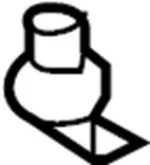 96409EH100 - Body: Visor Mirror Holder for INFINITI: G37, M35, M45, Q60 Image