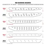 630087ST - : RB10 Slim Line Running Boards - 87" long - BOARDS ONLY for Go Rhino Image