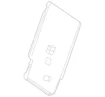 16792412009H42 - Body: Seat Back Panel for Mercedes-Benz Image