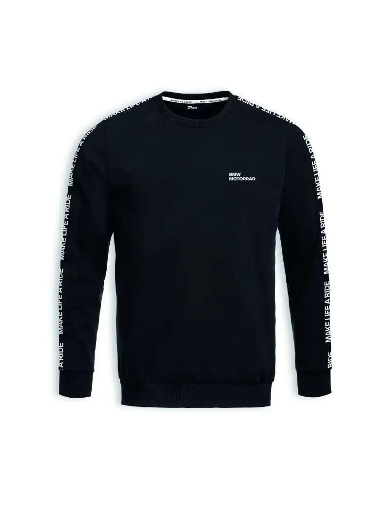 MENSSWEATSHIRTMAKELIFEARIDEBLACK2025 - : Mens Sweatshirt Make Life a Ride for BMW-Motorrad Image