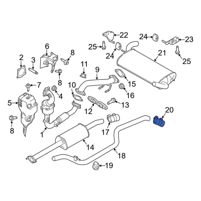 Connector Pipe - Ford (NU2Z-5K256-A)