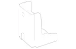 2056261400 - Front-End Assembly, Front Panel: Attachment Angle Bracket for Mercedes-Benz: C350e, C400, C43 AMG, C450 AMG Image