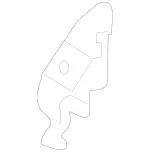 21292091007E94 - Body: Release Handle for Mercedes-Benz Image