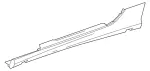 23169805549999 - Body: Rocker Molding for Mercedes-Benz Image