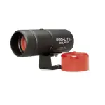 3240 - : WARNING LIGHT, BLACK PRO-LITE, INCL. RED LENS &amp; NIGHT COVER for AutoMeter Image