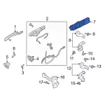 LB5Z7822600DB - : 2020-2024 Ford Police Interceptor Utility - Handle, Inside for Ford: Police Interceptor Utility Image