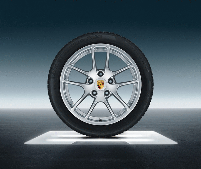 98104460026 - Wheels: 18-Inch Cayman Winter Wheel-And-Tire Set for Porsche: Boxster, Cayman Image