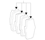 6420622090 - : Brake Pad for Mercedes-Benz Image