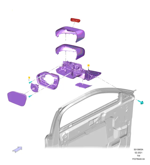 RB5Z17683XE - Electrical: Mirror for Ford Image
