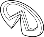 628901BA0A - Body: Emblem for INFINITI: EX35, EX37, QX50 Image