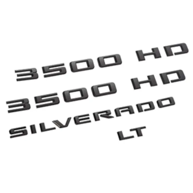 86539802 - Exterior: Silverado 3500 HD LT Emblems - Black for GM Image