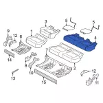 ML3Z1663841A - Body: Seat Cushion Pad for Ford: F-150, F-150 Lightning, F-250 Super Duty, F-350 Super Duty, F-450 Super Duty Image