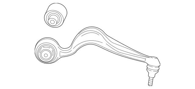 2173305100 - Front Axle: Tension Strut for Mercedes-Benz: Maybach S550, Maybach S560, Maybach S600, Maybach S650, S450, S550, S560, S600, S63 AMG Image image