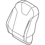H1EZ5864416AA - Body: Seat Back Cushion Cover for FORD Image