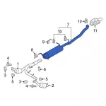 NL7Z5230B - Exhaust: Muffler &amp; Pipe for Ford Image